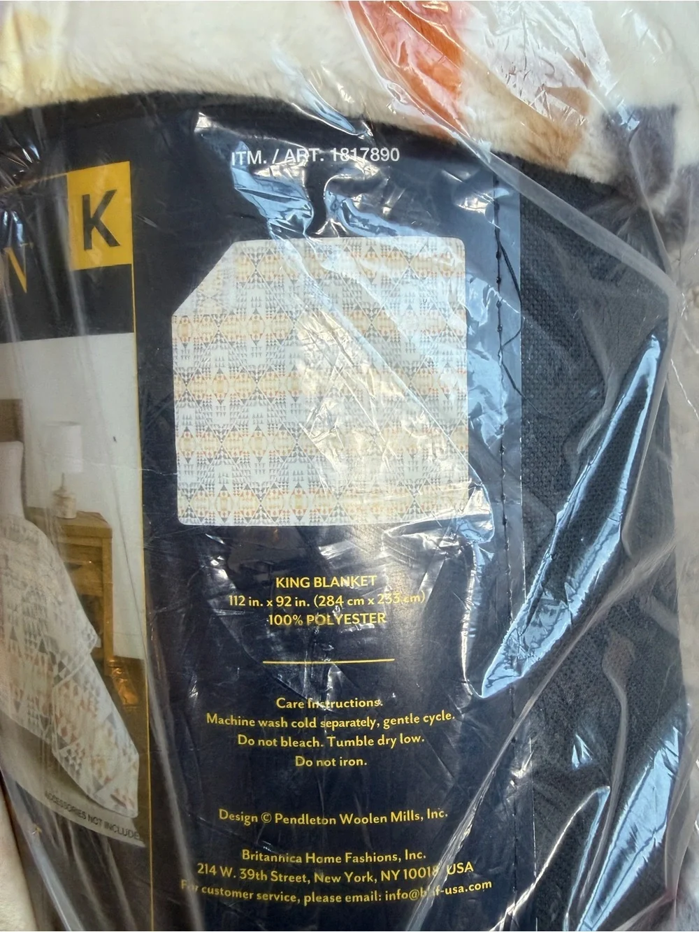 Pendleton Ultra Soft Plush Sherpa Blanket - Arrow Point - King Size